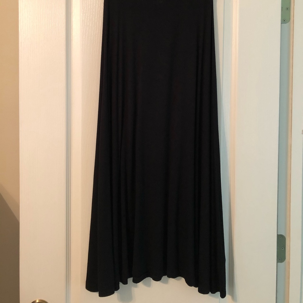 Kensie Boho Maxi Flowing Black Ladies Skirt  Size Small  EUC